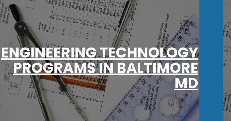 Engineering Technology Programs in Baltimore MD Feature Image