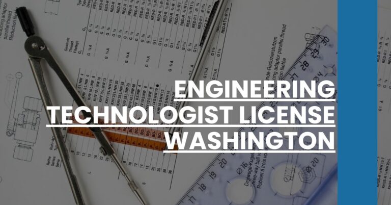 Engineering Technologist License Washington Feature Image